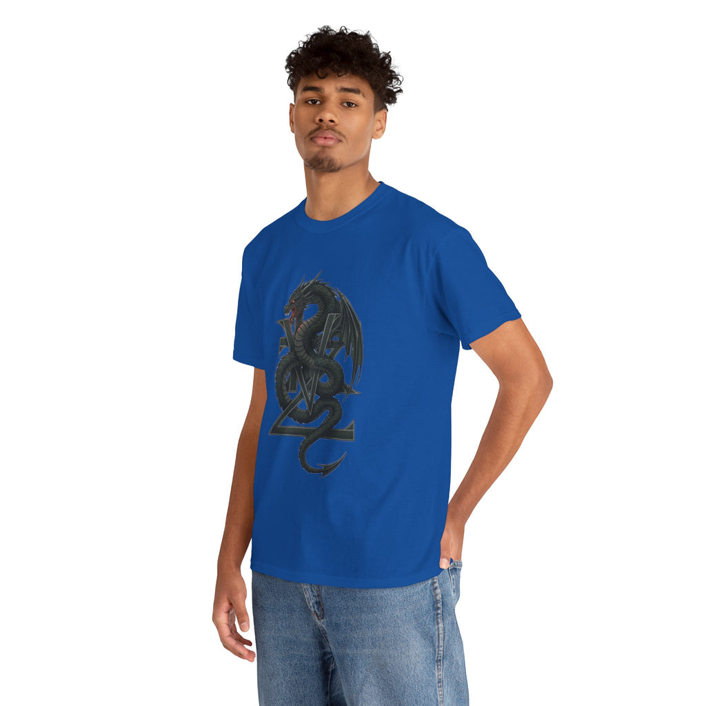 Dragon Crest T-Shirt — Gothic Black Dragon Emblem Tee