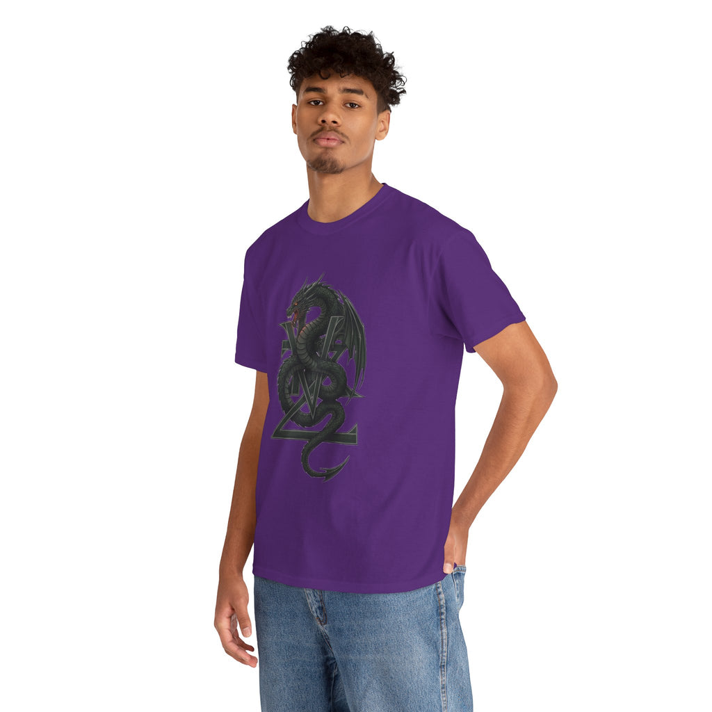Dragon Crest T-Shirt — Gothic Black Dragon Emblem Tee