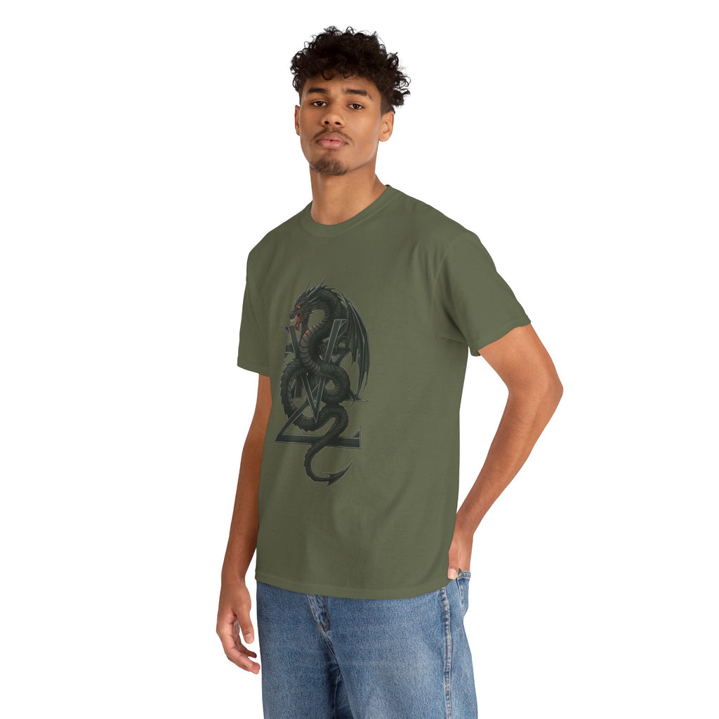 Dragon Crest T-Shirt — Gothic Black Dragon Emblem Tee