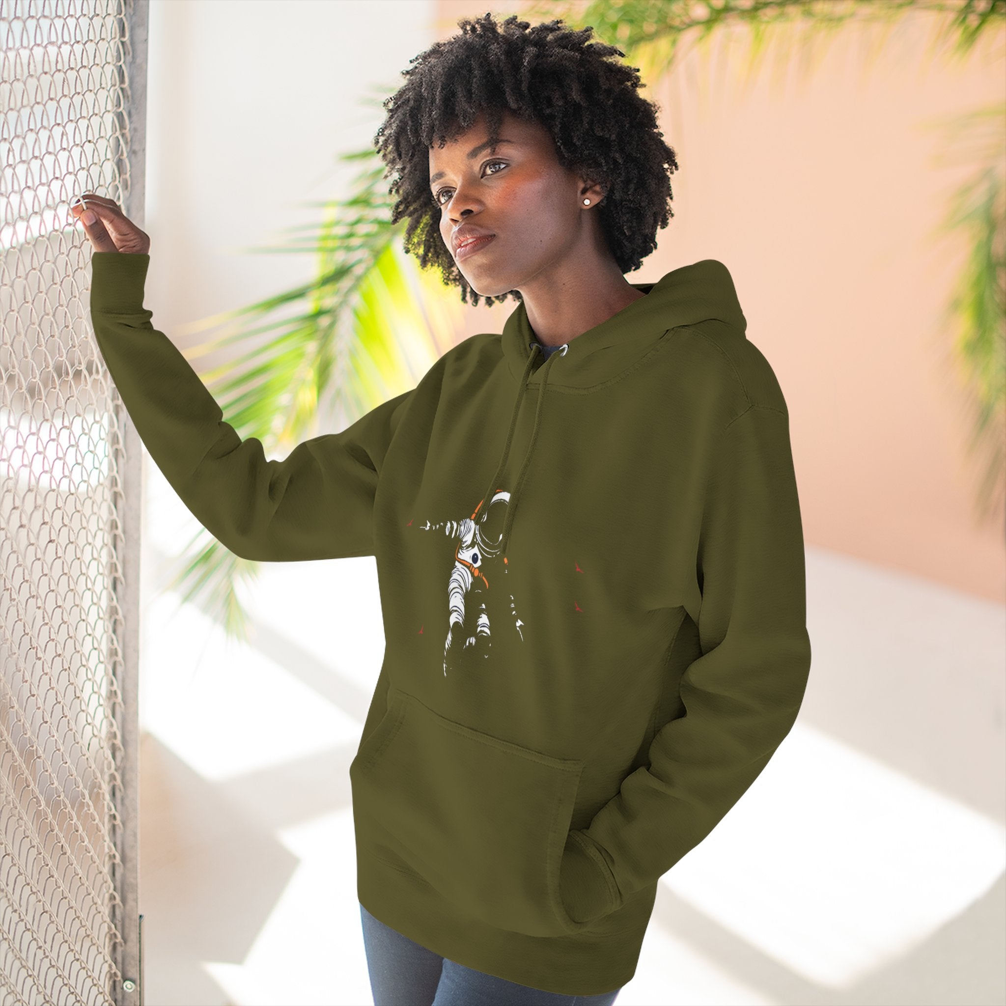 The Astral Wanderer Fleece Hoodie – Minimal Comfort, Adventurous Spirit