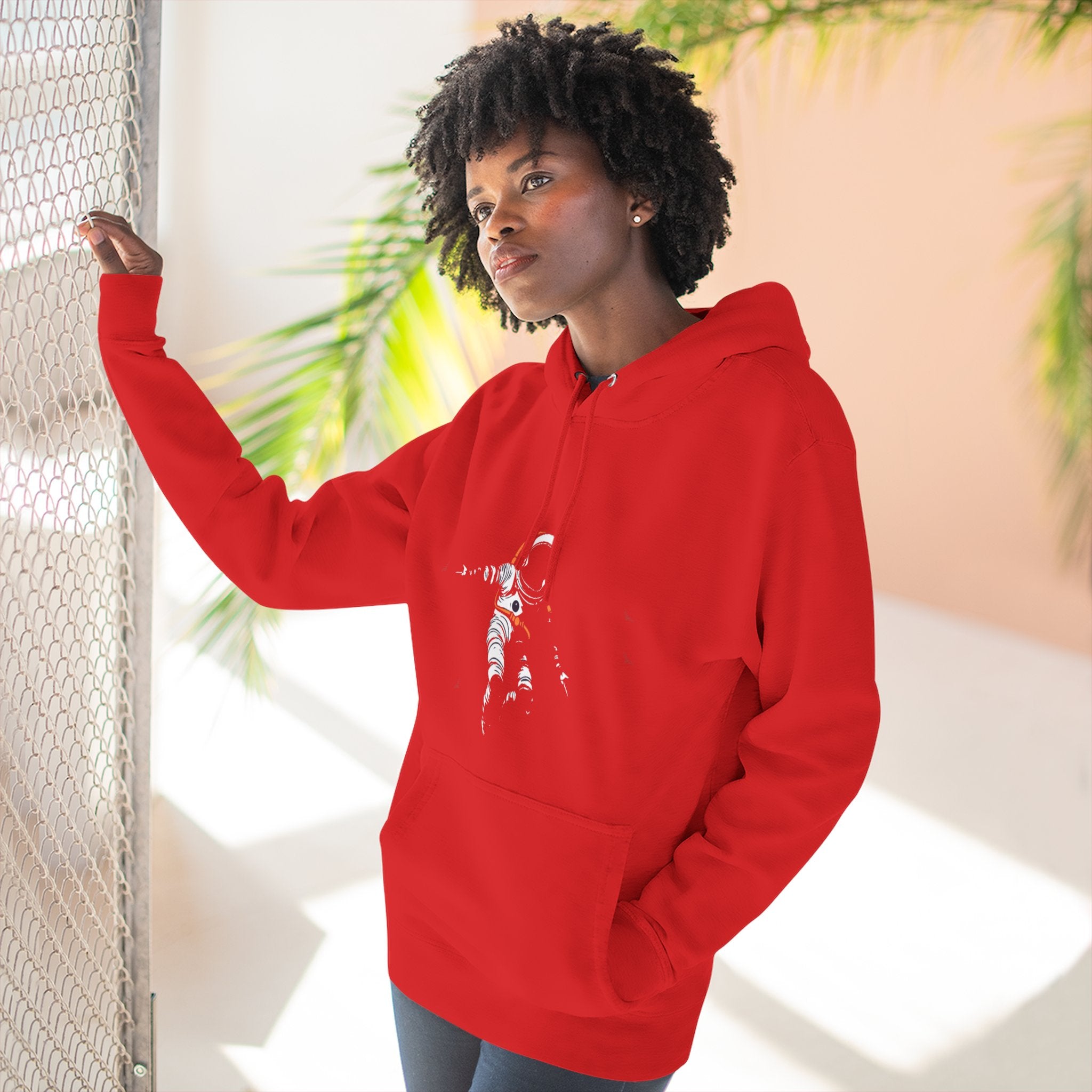 The Astral Wanderer Fleece Hoodie – Minimal Comfort, Adventurous Spirit