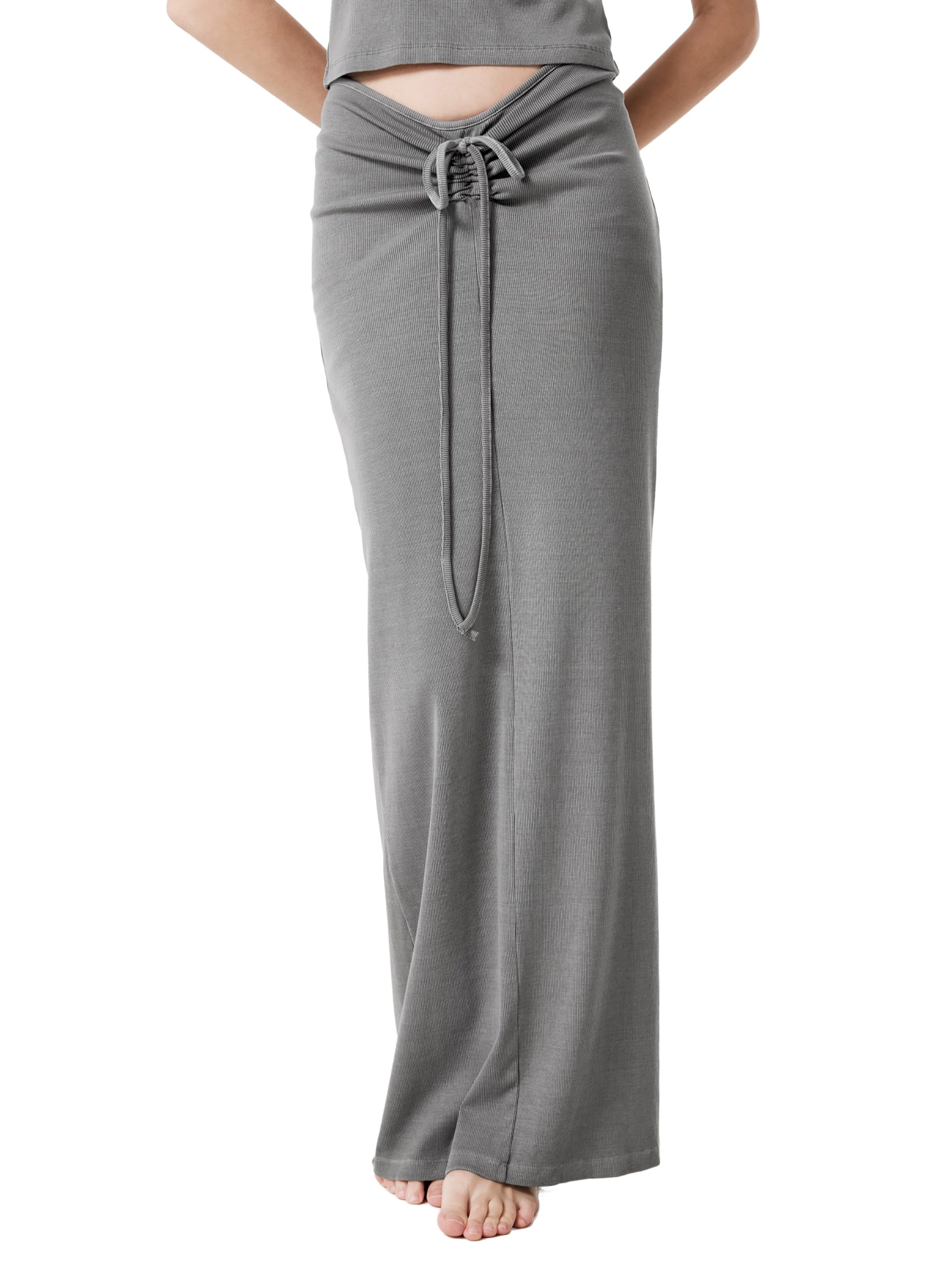 The VERZYLE Center-Tie Maxi Skirt